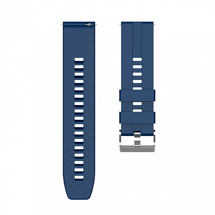 Ремешок-браслет для Huawei Watch GT, GT 2 46 мм силиконовый Nova Durable синий