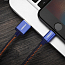 Кабель USB - Lightning для зарядки iPhone 0,25 м 2.4А MFi джинсовый Ugreen US247 синий