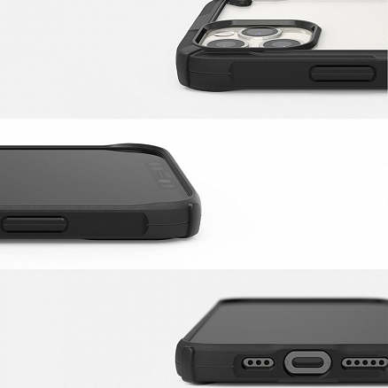 Чехол для iPhone 12, 12 Pro гибридный Ringke Fusion X черный
