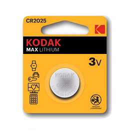 Батарейка CR2025 литиевая Kodak Ultra 1 шт.
