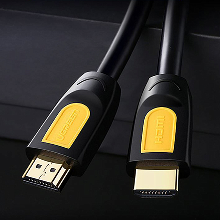 Кабель HDMI - HDMI (папа - папа) длина 3 м версия 1.4 3D Ugreen HD101 желто-черный