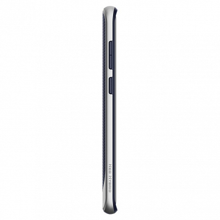 Чехол для Samsung Galaxy S9+ гибридный Spigen SGP Neo Hybrid серебристо-синий