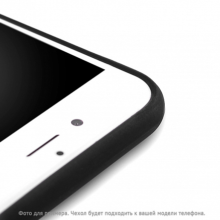 Чехол для iPhone 7 Plus, 8 Plus гелевый Hurtel Matt Gel черный
