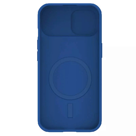 Чехол для iPhone 15 гибридный Nillkin CamShield Pro MagSafe синий