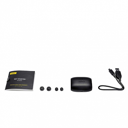 Наушники беспроводные Bluetooth Jabra Elite 65t вакуумные с микрофоном черные