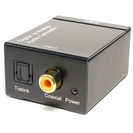 Преобразователь Toslink и Coaxial в RCA (цифровой аудио сигнал в аналоговый)