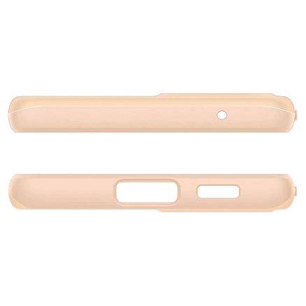 Чехол для Samsung Galaxy A53 пластиковый тонкий Spigen Thin Fit персиковый
