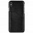 Чехол для iPhone X, XS из натуральной кожи Bugatti Londra черный