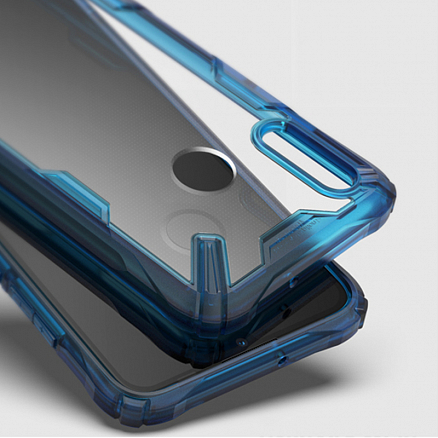 Чехол для Xiaomi Redmi Note 7 гибридный Ringke Fusion X синий