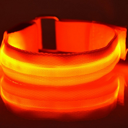 Фликер светодиодный на плечо Nova ArmBand оранжевый