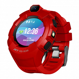 Детские умные часы с GPS  трекером, камерой и Wi-Fi Jet Kid Gear красно-черные