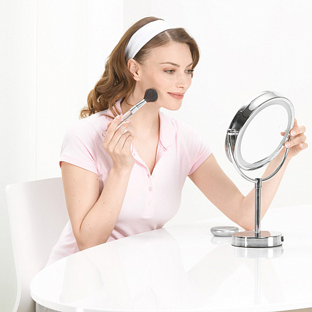 Зеркало для макияжа с подсветкой настольное Beurer BS 55 белое