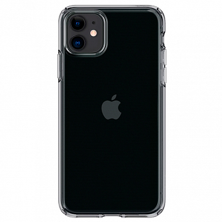 Чехол для iPhone 11 гелевый ультратонкий Spigen SGP Liquid Crystal прозрачный черный