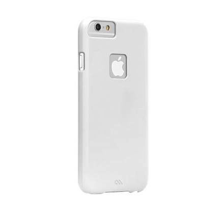 Чехол для iPhone 6, 6S, 7, 8 пластиковый тонкий Case-mate (США) Barely There белый глянцевый