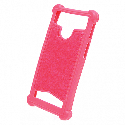 Чехол для телефона от 5 до 5.5 дюйма универсальный GreenGo Silc розовый