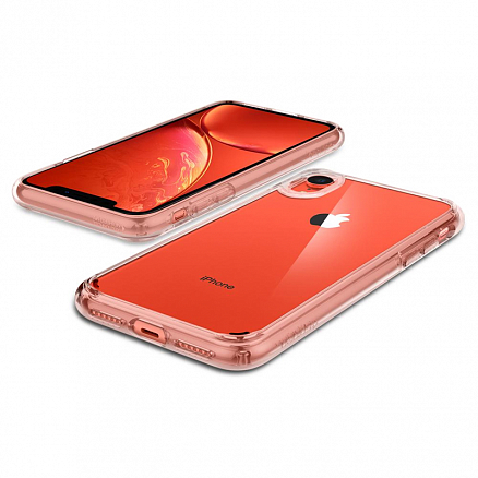 Чехол для iPhone XR гибридный Spigen SGP Ultra Hybrid прозрачно-розовый