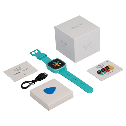 Детские умные часы с GPS и Wi-Fi трекером Elari KidPhone Fresh бирюзовые