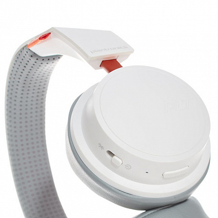 Наушники беспроводные Bluetooth Plantronics BackBeat 500 накладные с микрофоном белые