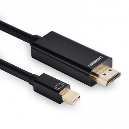 Кабель HDMI - Mini DisplayPort (папа - папа) длина 1.5 м 4K Ugreen MD101 черный