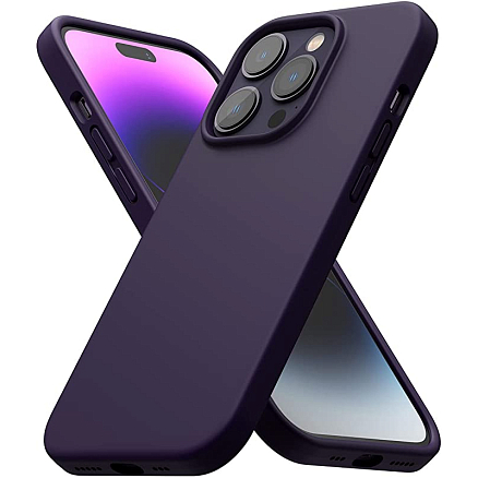 Чехол для iPhone 14 Pro гибридный Ringke Silicone темно-фиолетовый