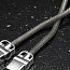 Кабель Type-C - USB 2.0 для зарядки 1 м 2.4А плетеный металлический Joyroom JESS S-M336 (быстрая зарядка) серебристый