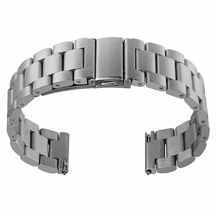 Ремешок-браслет для Huawei Watch GT, GT 2 46 мм металлический Nova Metal серебристый