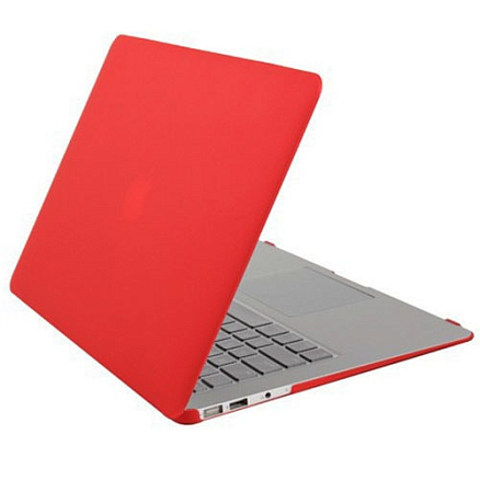 Чехол для Apple MacBook Pro 13 Retina A1502 пластиковый матовый Enkay Translucent Shell красный