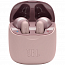 Наушники беспроводные Bluetooth JBL T220 TWS вкладыши с микрофоном розовые