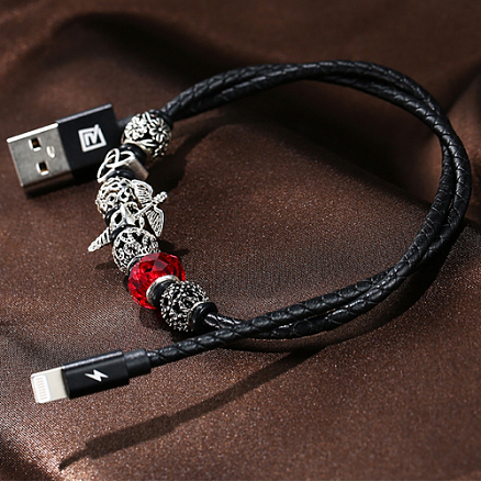 Кабель USB - Lightning для зарядки iPhone 0,5 м 2.4А Remax Jewellery Падший ангел