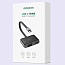 Переходник (преобразователь) Type-C - HDMI 4K 60Hz, VGA (папа - мама, мама) Ugreen CM303 черный