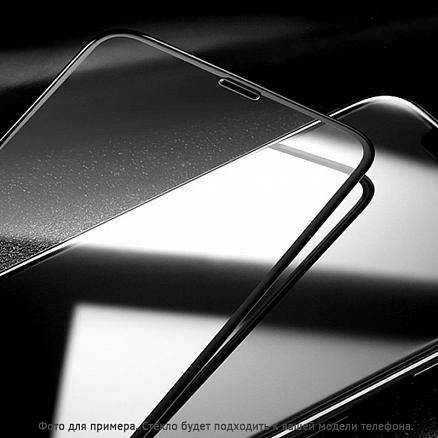 Защитное стекло для iPhone XS Max, 11 Pro Max на весь экран противоударное ISA Premium черное