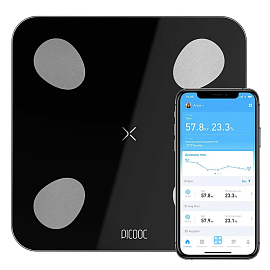 Умные весы Picooc Mini Lite (Bluetooth) размер 26x26 черные