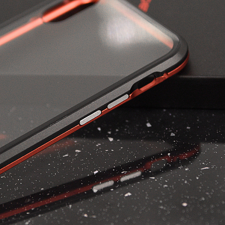 Чехол для iPhone X, XS магнитный Magnetic Shield красный