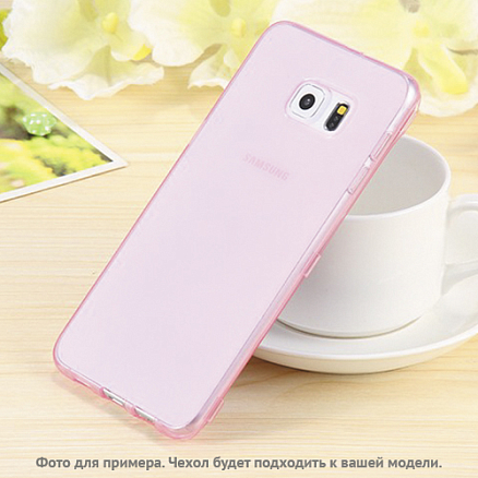 Чехол для Samsung Galaxy J5 (2016) ультратонкий гелевый 0,5мм Nova Crystal прозрачный розовый