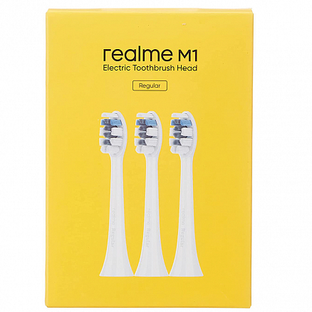 Сменные насадки для электрической зубной щетки Realme M1 Regular белые 3 шт.