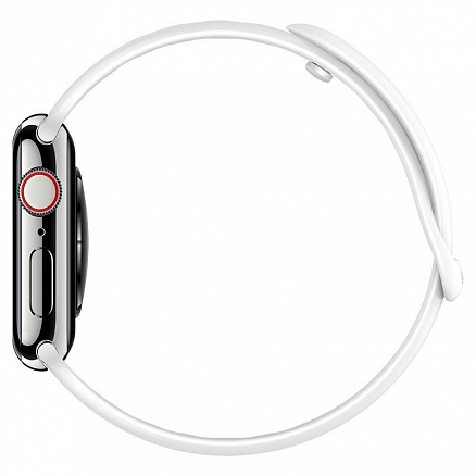Ремешок-браслет для Apple Watch 42 и 44 мм силиконовый Spigen SGP Air Fit белый