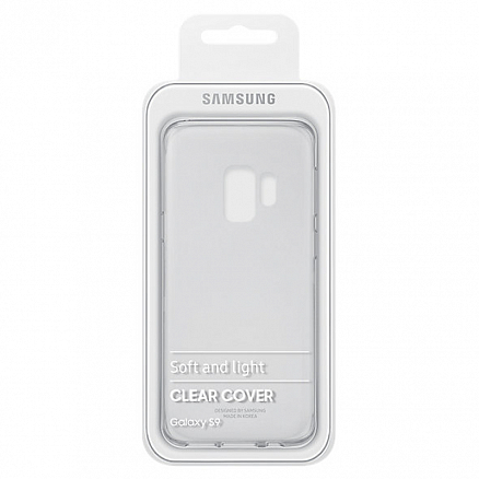 Чехол для Samsung Galaxy S9 оригинальный Clear Cover EF-QG960TTEG прозрачный