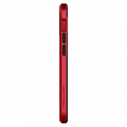 Чехол для iPhone 12 Mini гибридный Spigen SGP Neo Hybrid черно-красный