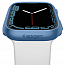 Чехол для Apple Watch 41 мм пластиковый тонкий Spigen Thin Fit синий