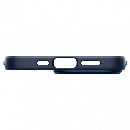 Чехол для iPhone 13 Pro пластиковый тонкий Spigen Thin Fit синий
