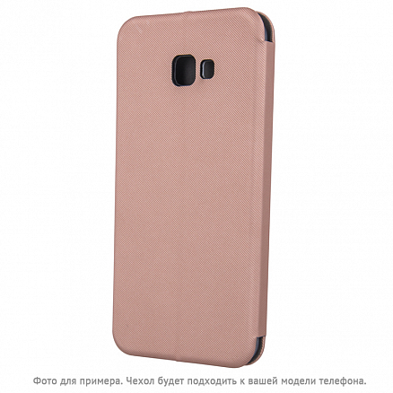 Чехол для Samsung Galaxy A70 кожаный - книжка GreenGo Smart Viva розовое золото