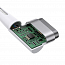 Кабель Type-C - MagSafe для зарядки Macbook длина 2 м 60W магнитный плетеный с L-образным штекером Baseus Zinc белый