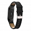 Сменный браслет для Xiaomi Mi Band 3 из натуральной кожи Nova Rich черный