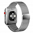 Ремешок-браслет для Apple Watch 38 и 40 мм миланское плетение Nova-02 серебристый