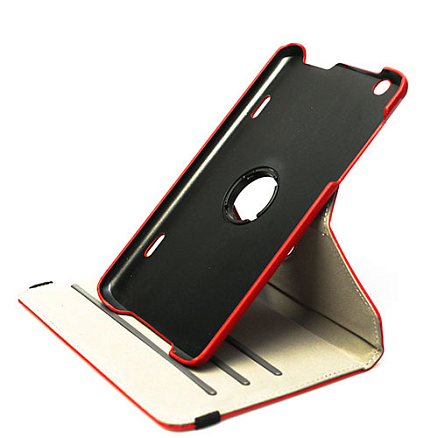 Чехол для LG G PAD 8.3 V500 кожаный поворотный NOVA-02 красный