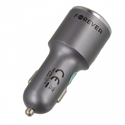 FM модулятор (трансмиттер) автомобильный Forever TR-340 с Bluetooth, двумя USB и пультом