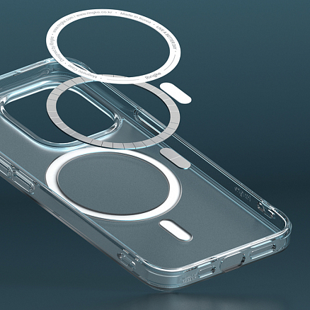 Чехол для iPhone 13 Pro гибридный Ringke Fusion Magnetic MagSafe прозрачный матовый