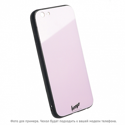 Чехол для iPhone 6, 6S гибридный Beeyo Glass сиреневый