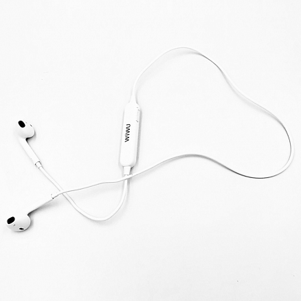 Наушники беспроводные Bluetooth WiWU EarZero Sports вкладыши с микрофоном для спорта белые