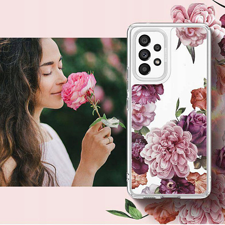 Чехол для Samsung Galaxy A53 гибридный Spigen Cyrill Cecile Rose Floral прозрачный